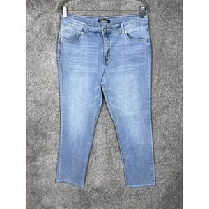 d Jeans Womens Size 12 Blue Light Wash Denim Stretch Straight‎ Leg Pockets